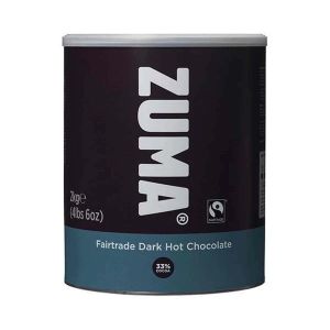 Zuma Fairtrade Dark Chocolate - 33% cocoa (tins) 4 x 2kg tins