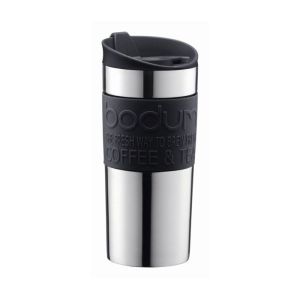 BODUM TRAVEL MUG, 0.35 L, 12OZ - S/S, BLACK