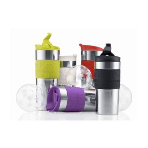 BODUM TRAVEL MUG, 0.35 L, 12OZ - S/S, OFF WHITE